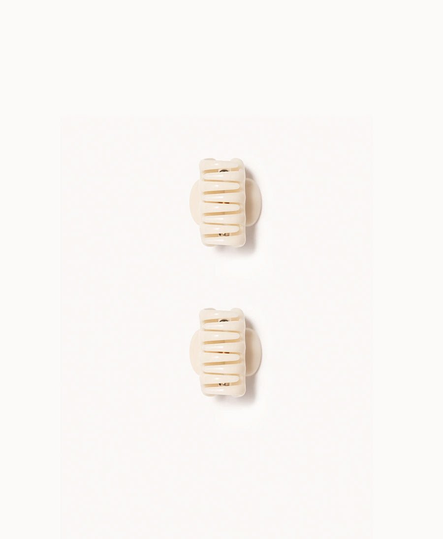 Mini Haarklammer 2er Set - IVORY CLAW CLIP - UNDO - clomes