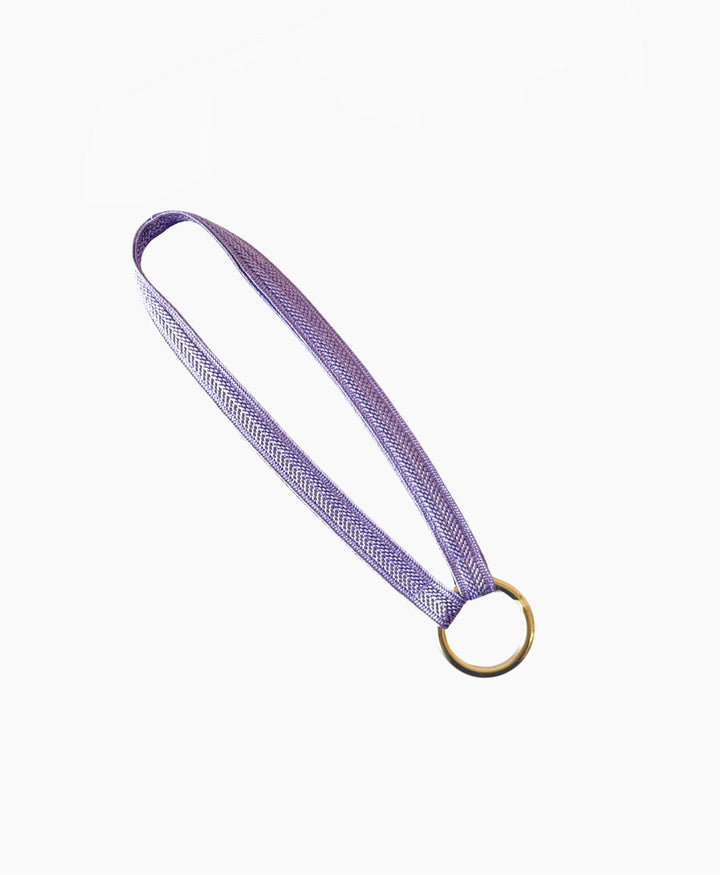 Kurzes Schlüsselband mit Messing Schlüsselring - Lilac