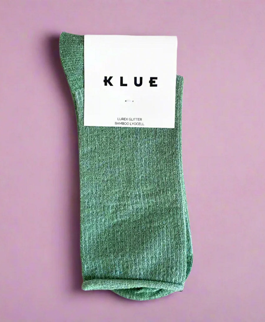 Glitzer Socken Lyocell - Mint