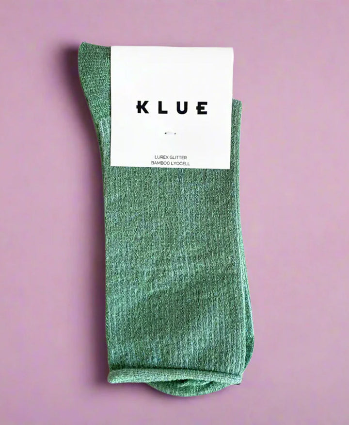 Glitzer Socken Lyocell - Mint