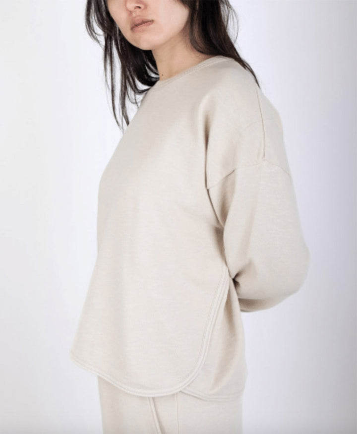 Sweatshirt aus Bio-Baumwolle - Nebel