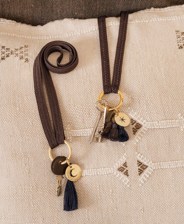 Schlüsselband vergoldeter Karabiner - Nightingale