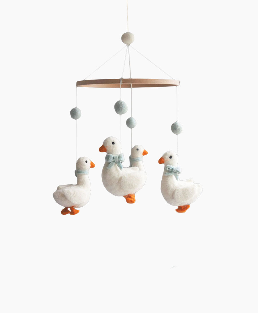 Baby Mobile aus Filz - Gänse