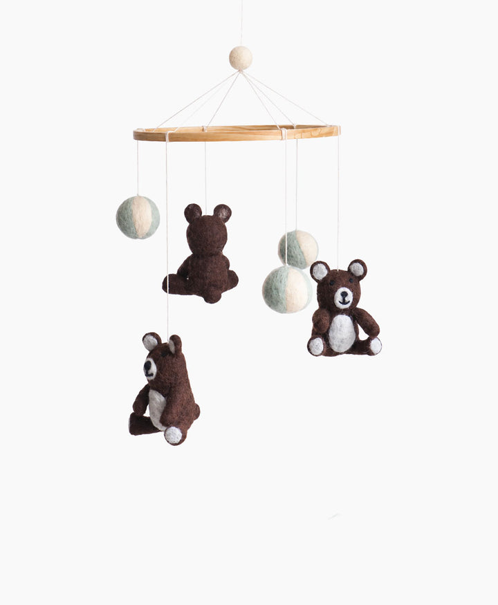Baby Mobile aus Filz - Bären &amp; Bälle