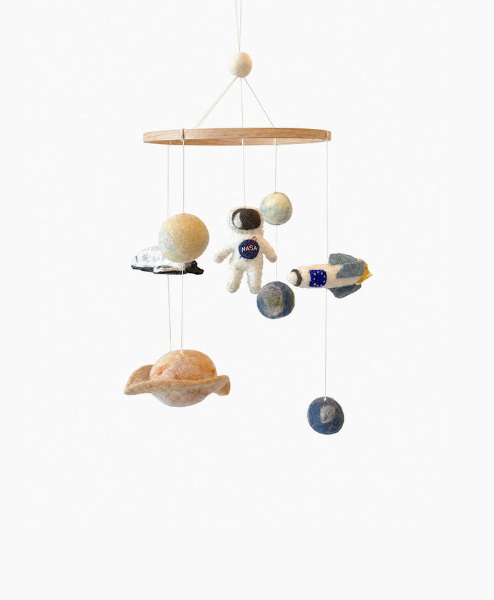 Baby Mobile aus Filz - Weltall
