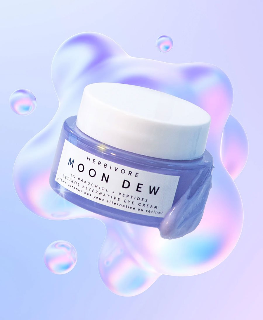 MOON DEW 1% Bakuchiol + Peptides Retinol Alternative Augencreme - Herbivore Botanicals - clomes