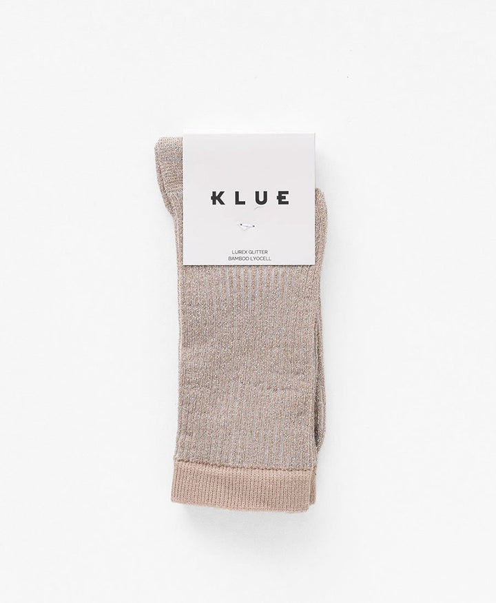 Glitzer Socken Lyocell - Mondlicht / Streifen