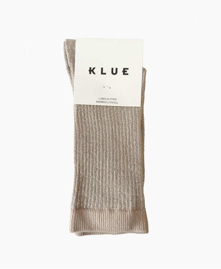 Glitzer Socken Lyocell - Mondlicht / Streifen