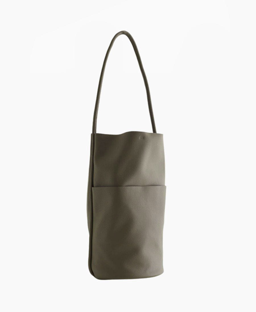 Schultertasche BUOY - Leder, morel