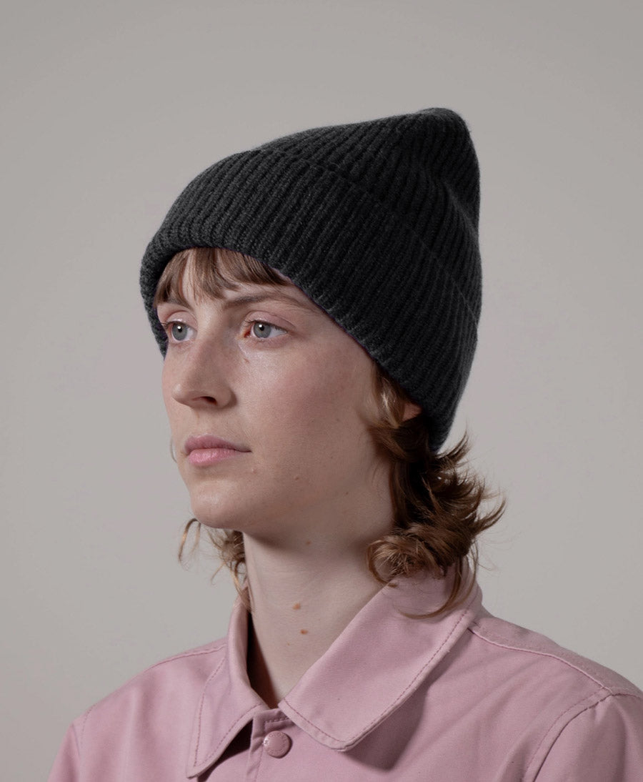 Mütze aus Kaschmir - Anthrazit