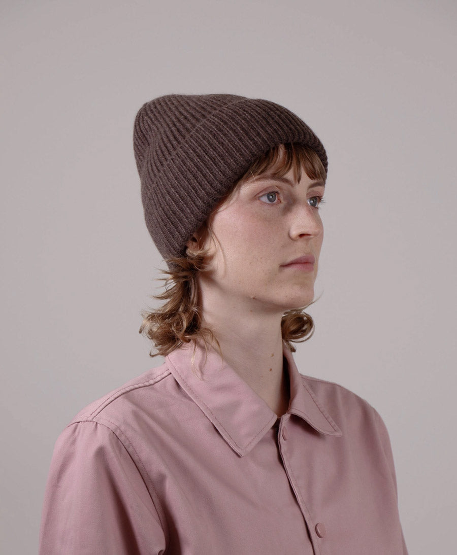 Mütze aus Kaschmir - Dunkelbraun