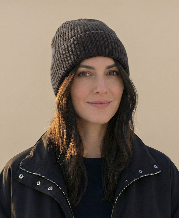 Mütze aus Kaschmir - Anthrazit