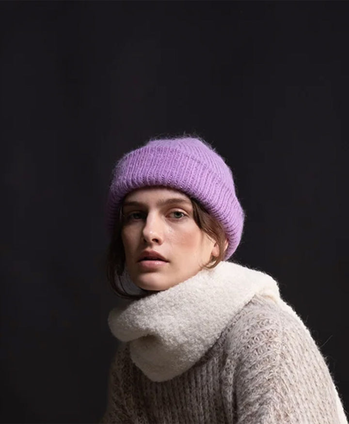 Strickmütze - Violet Brushed Rib Hat