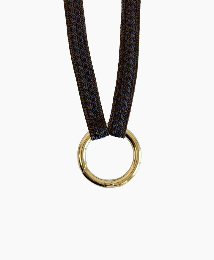 Schlüsselband vergoldeter Karabiner - Nightingale