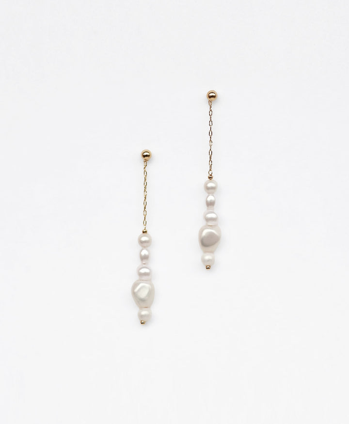 Ohrstecker mit Perlen vergoldet