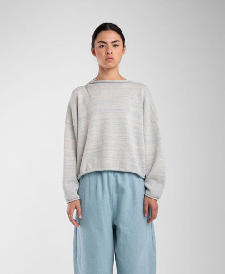 Strickpullover Heather Grey Rolled Sweater - Mehrfarbig
