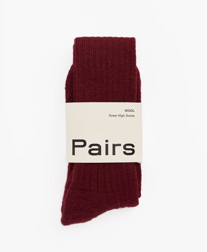 Kniesocken / Kniestrümpfe - Bordeaux