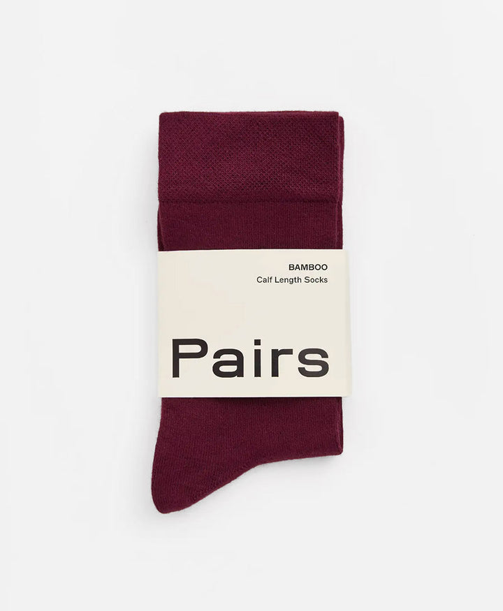 Bambus Socken - Burgunderrot