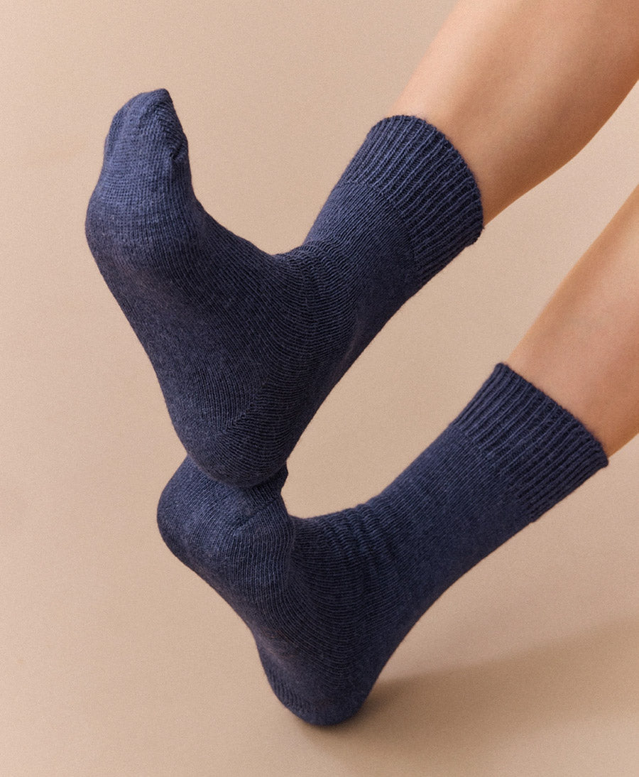 Alpaka Socken - Dunkelblau