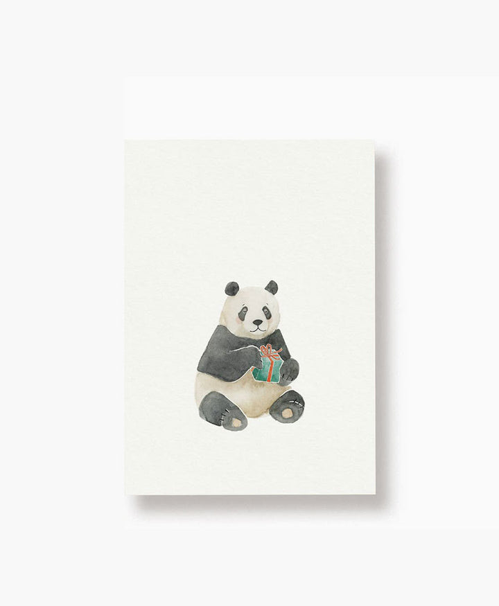 Postkarte "Panda Geschenk"