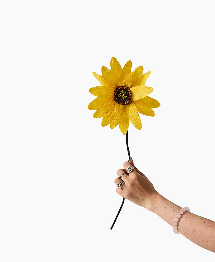 Papierblume Sunflower - Gelb