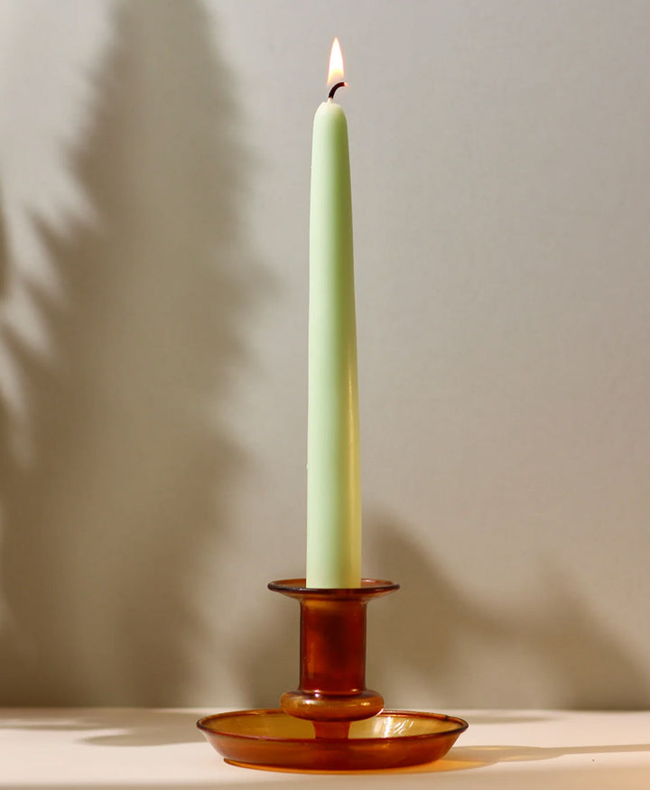 Dicke Stabkerze - Pastellgrün