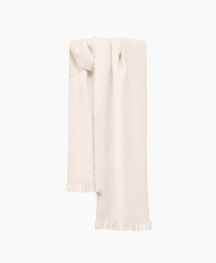 Halstuch Alpaka Schal Petit - Solid Butter Cream