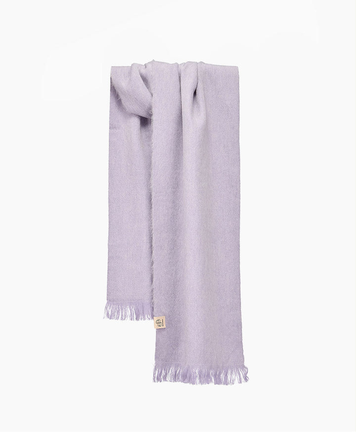 Halstuch Alpaka Schal Petit - Solid Lavender Frost