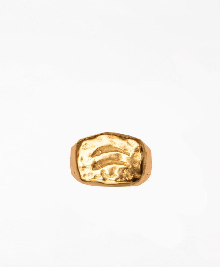 Fingerring vergoldet - Pez
