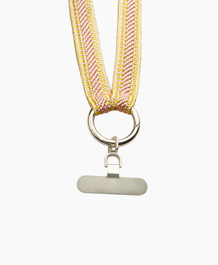 Handykette Phone Chain Set - Yellow Snapper / Silbrig