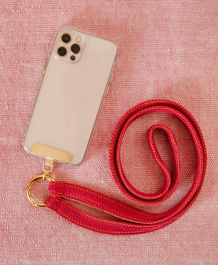 Handykette Phone Chain Set - Pomegranate / Goldig