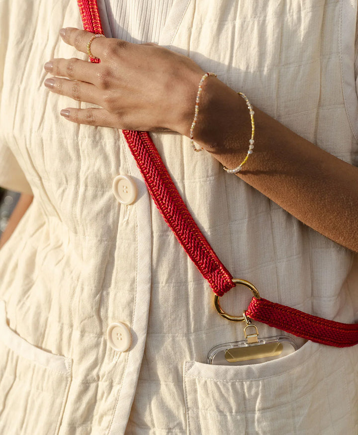 Handykette Phone Chain Set - Pomegranate / Goldig