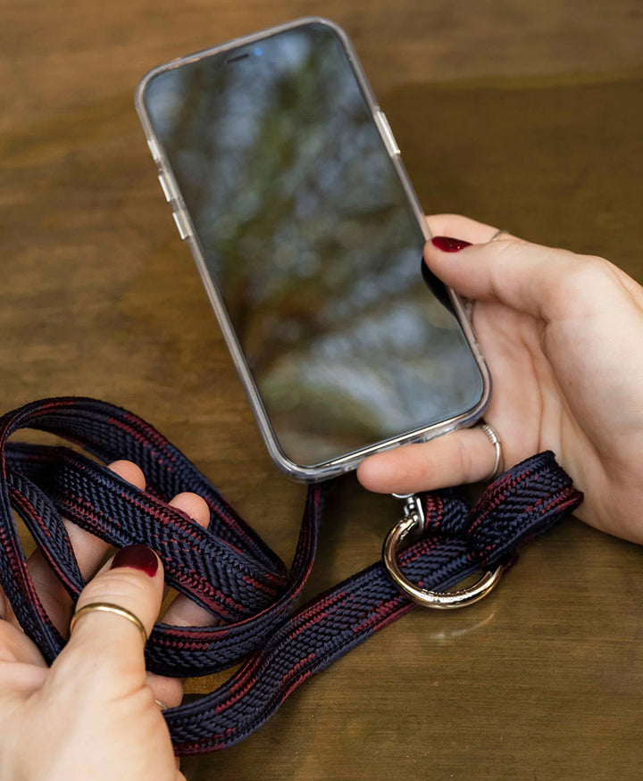 Handykette Phone Chain Set - Blood Moon / Silbrig