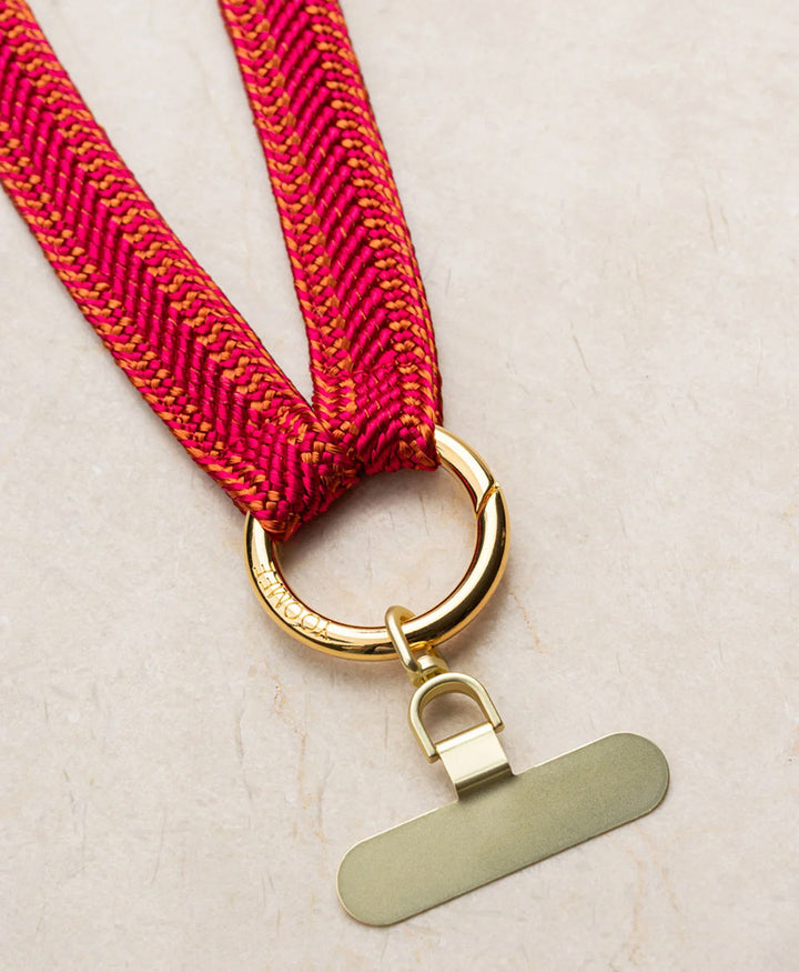 Handykette Phone Chain Set - Pomegranate / Goldig