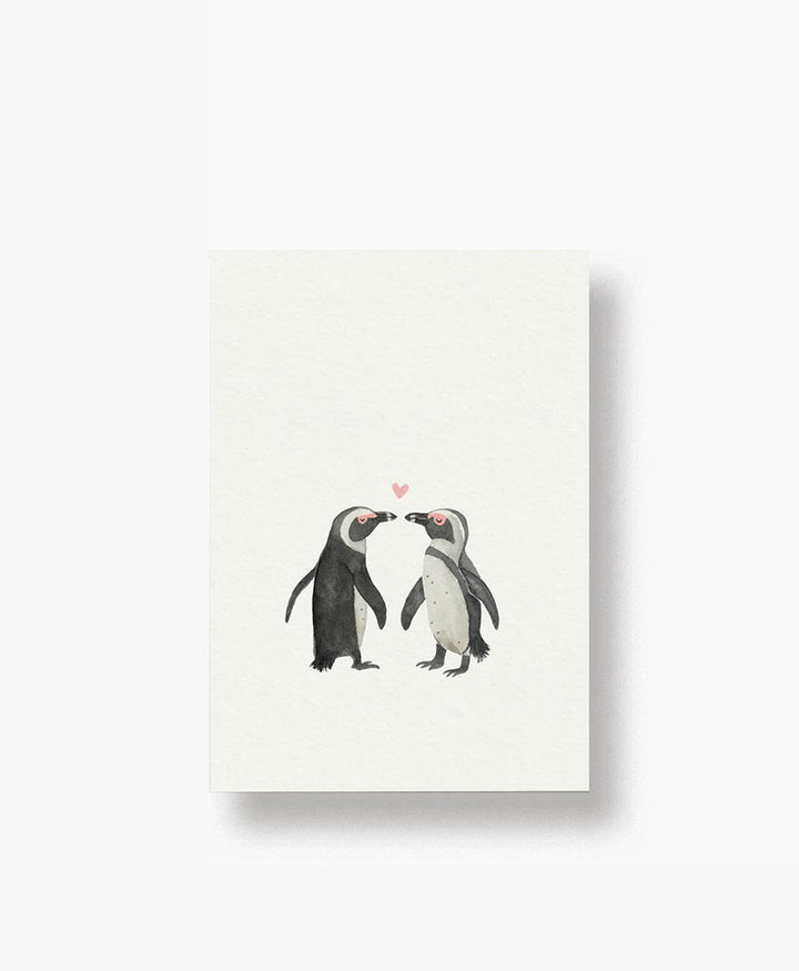 Postkarte "Pinguine in Love"
