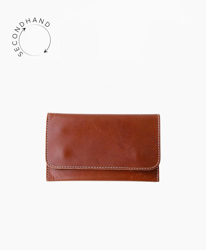 Portemonnaie aus braunem Leder  - Secondhand