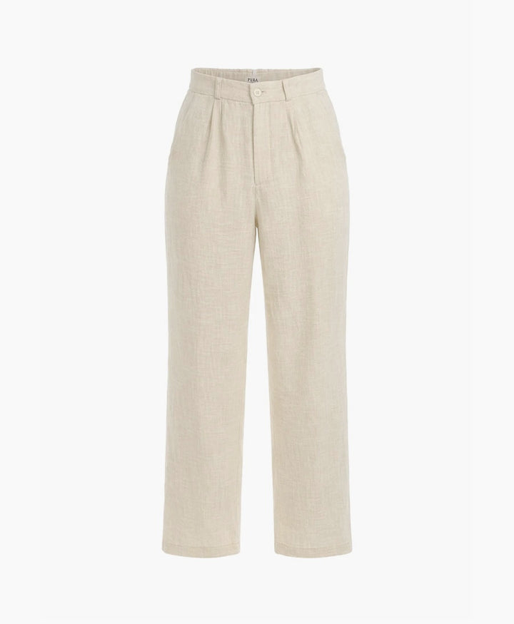 Stoffhose LAUREN aus Bio-Baumwolle - Ecru