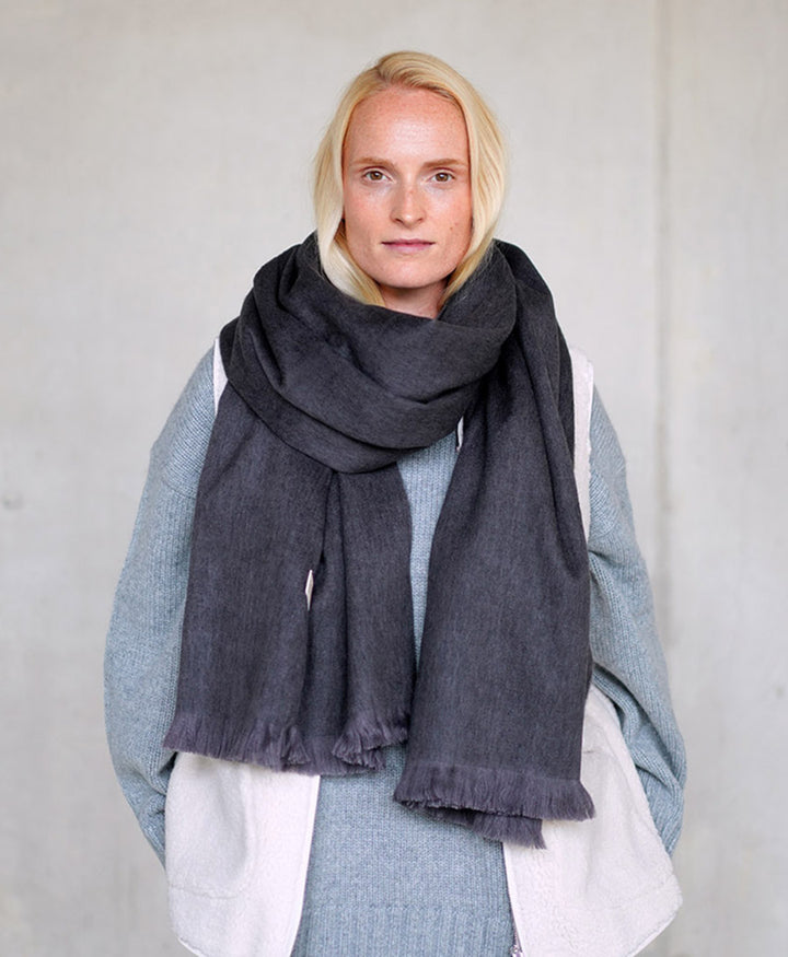 Halstuch Alpaka Schal - Solid Purple Cloud