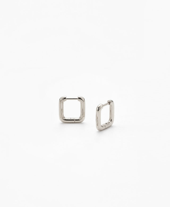 Quadratische Ohrringe RIKA - Silber