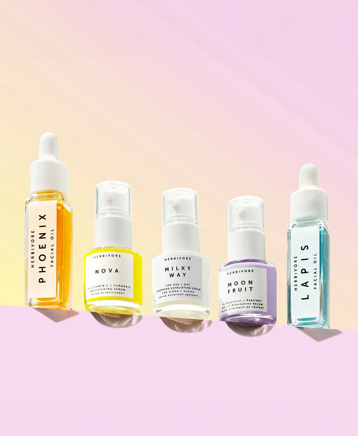 RAINBOW MINIS Serums & Oils Bestseller Set - Herbivore Botanicals - clomes