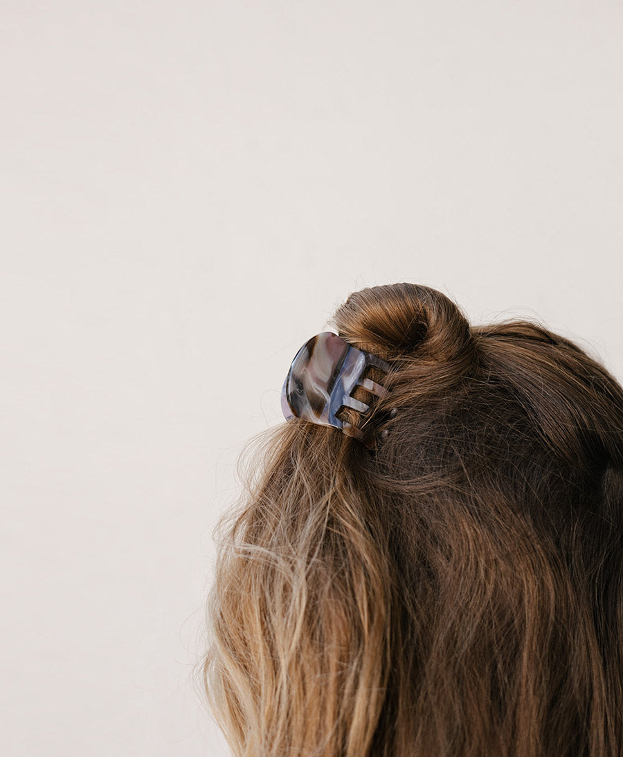 Haarklammer EMMA aus Acetat - Rhodonit