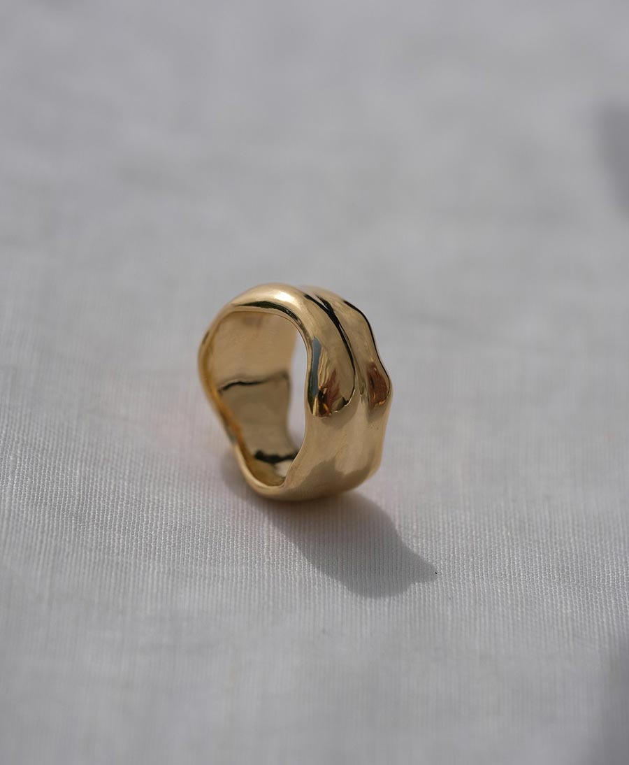 Ring "KAYU" Sterling Silber, vergoldet - BAIUSHKI - clomes