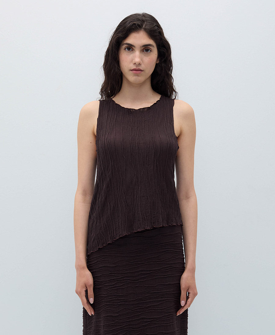 Top LEILA - Dunkelbraun