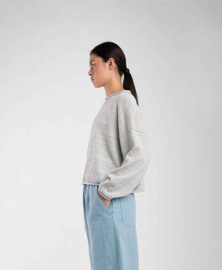 Strickpullover Heather Grey Rolled Sweater - Mehrfarbig