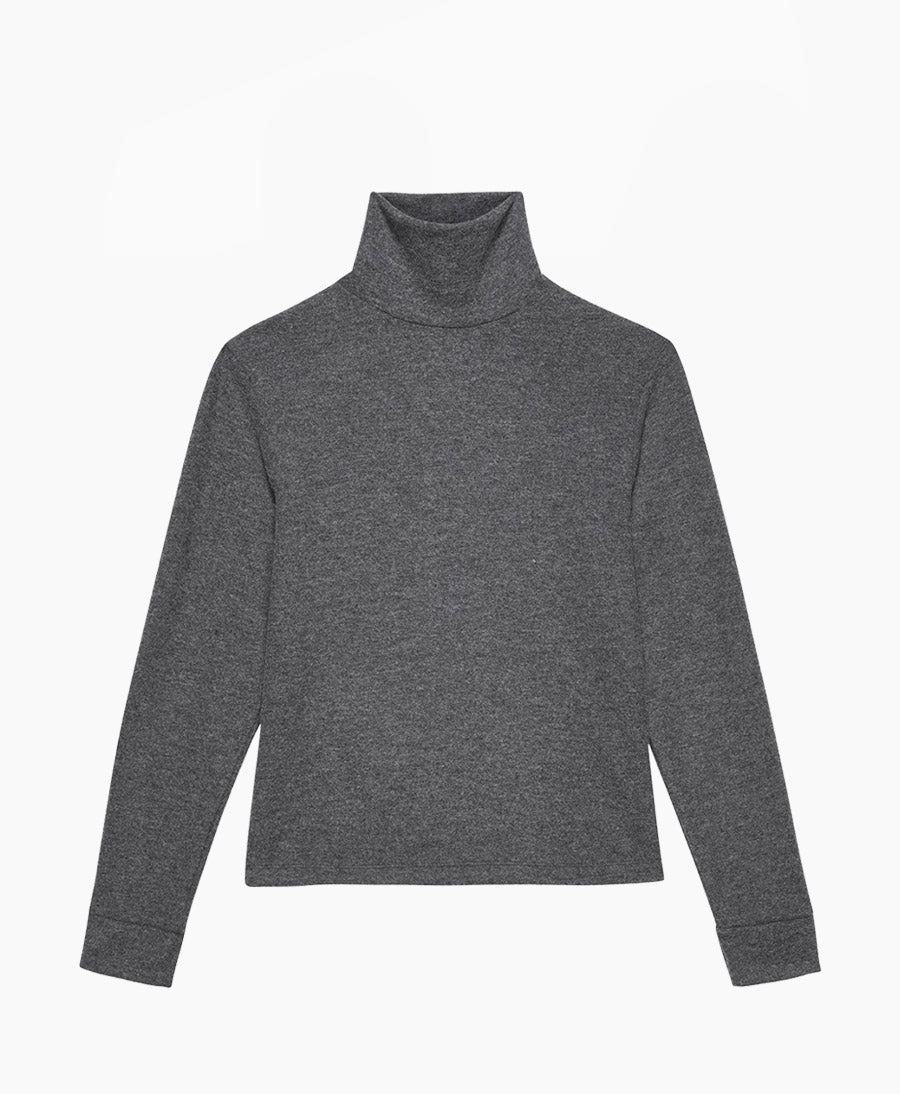 Rollkragenpullover Sweater - Dunkelgrau - DONNI. - clomes