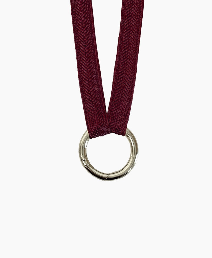 Schlüsselband silbriger Karabiner - Ruby