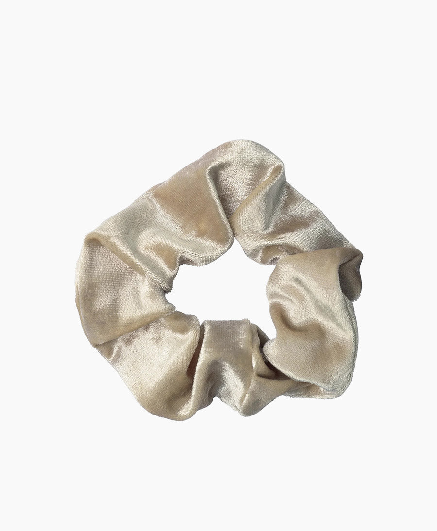 Medina Scrunchie Velvet aus Samt - Creme