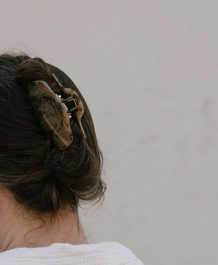 Haarklammer LIVA - Sandgrau Tortoise