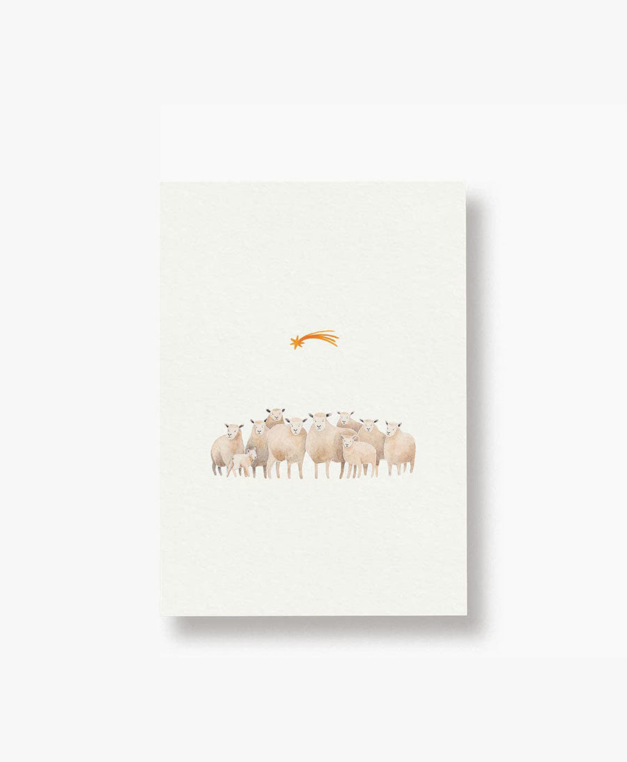 Postkarte "Schafe - Weihnachten" Weihnachtskarte