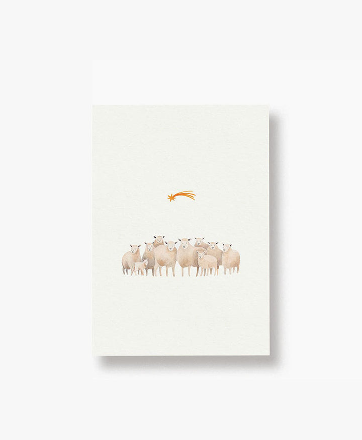 Postkarte "Schafe - Weihnachten" Weihnachtskarte